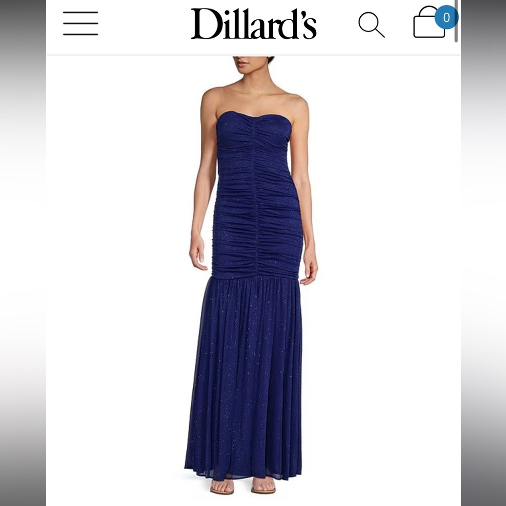 Blue Sparkly Maxi Gown